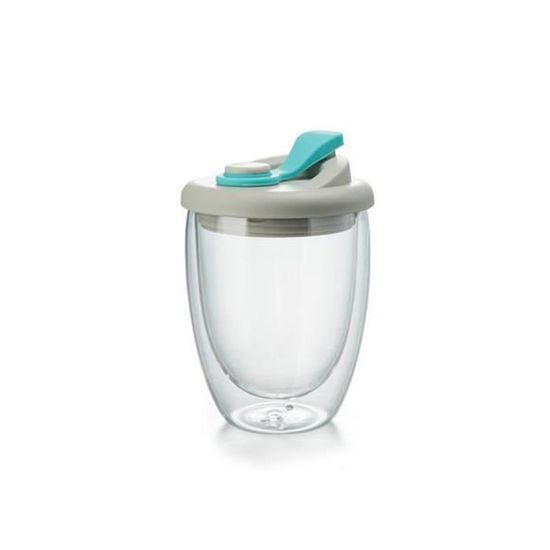 Gourde En Verre 500 Ml – Bouteille Réutilisable Avec Paille, Couvercle Anti-fuite Pour Café, Thé Ou Boissons Froides