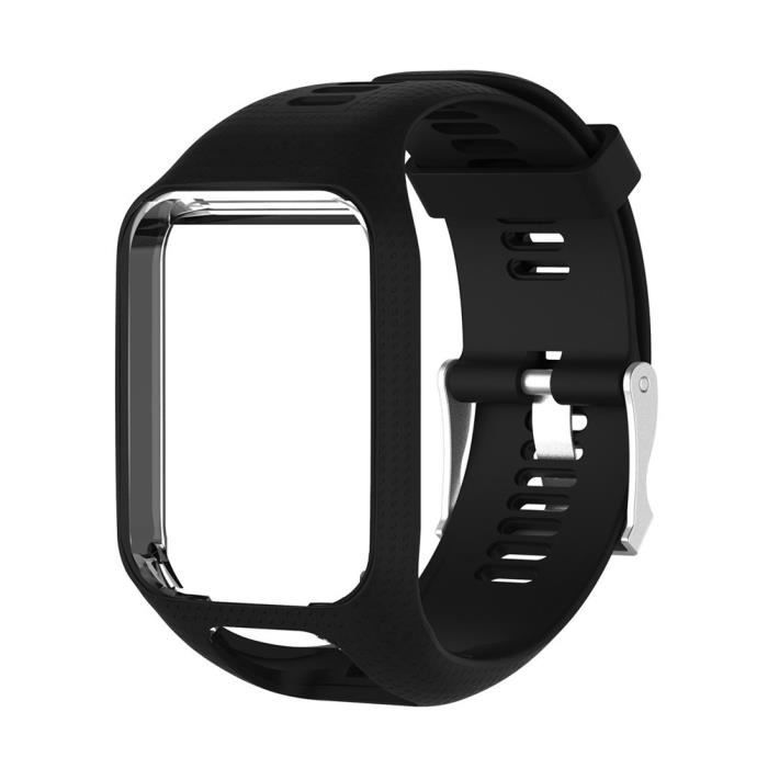 Bracelet accessoires pour montre de remise en forme Tomtom Runner Cardio Spark Watch (noir)