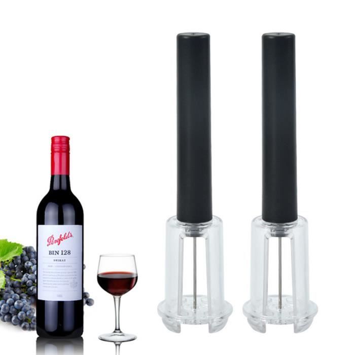 Tire-bouchon à pompe à air comprimé en acier inoxydable, Tire-bouchon pneumatique à épingle à vin, tire-bouchon à vin manuel,2PCS
