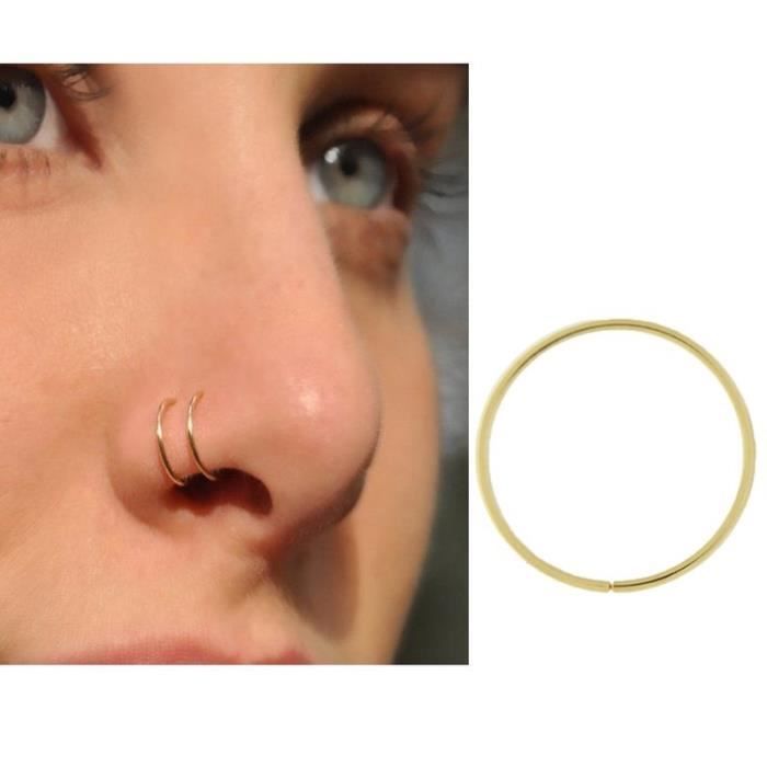 Bijou PiercingBague De Nez Sans Soudure Or 14 carats Diametre 8mm