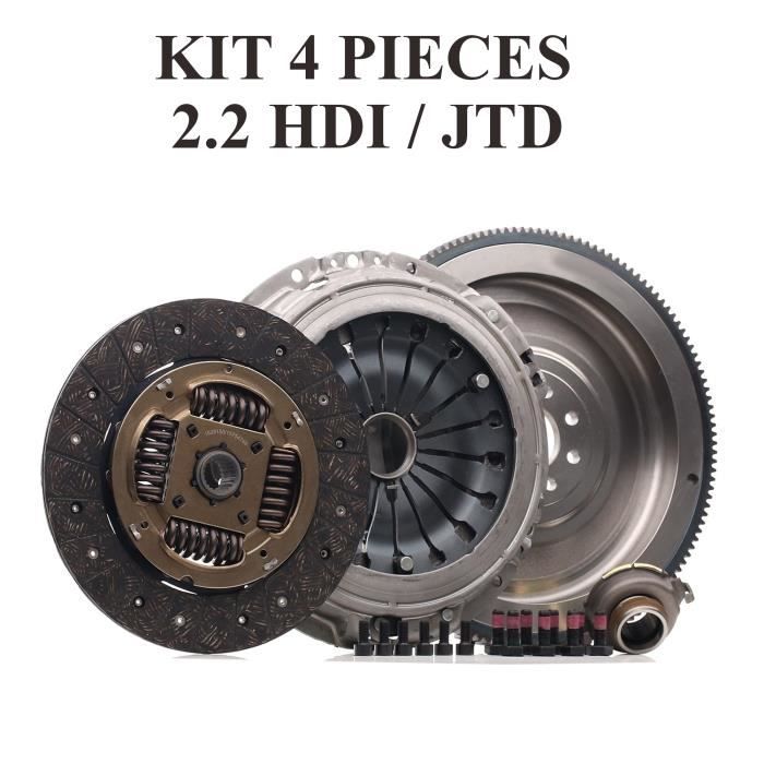 KIT EMBRAYAGE COMPLET AVEC VOLANT-MOTEUR C5 / C8 / 406 / 807 2.2 HDI 128Ch-133Ch