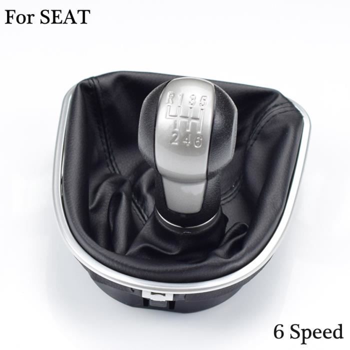 Pommeau de levier de vitesse manuel pour Seat Altea Leon II, Toledo III 2004 – 2012, stylo bâton de -6 Speed