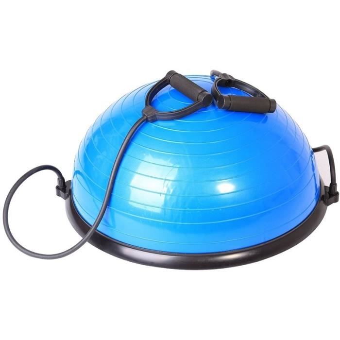 Balance ball HMS diam. 60cm hauteur 25cm + poignées elastiques