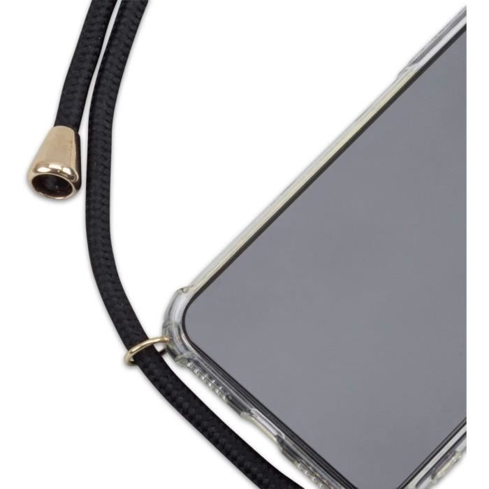 CABLING®Collier noir Pochette Téléphone Compatible iPhone 11 PROCoque Smartphone Tour de Cou Lanière en Corde, , Silicone