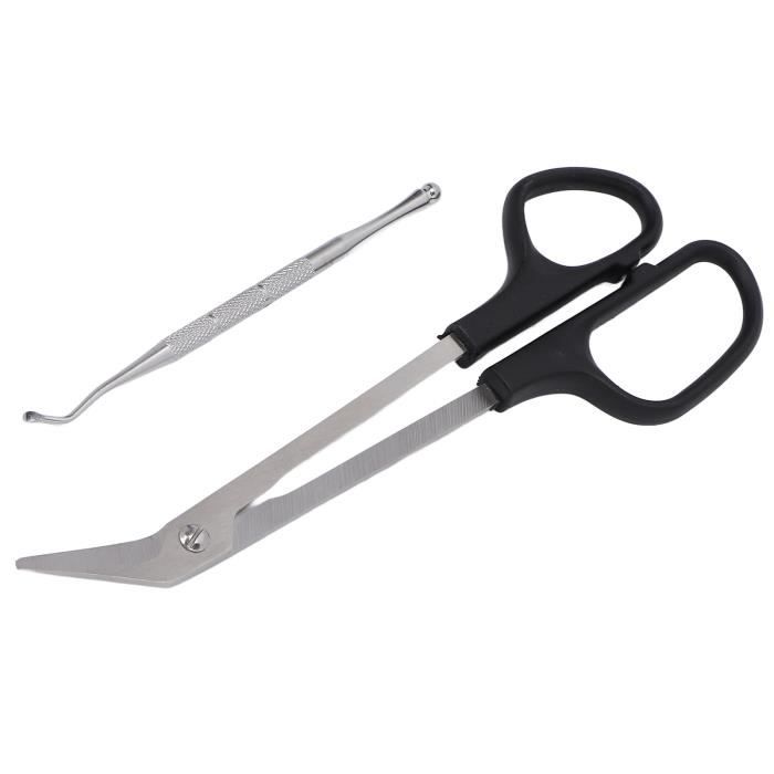 Cuque coupe-ongles longs Ciseaux à ongles à long manche, ergonomiques, conception unique, coupe-ongles avec cueilleur d'ongles