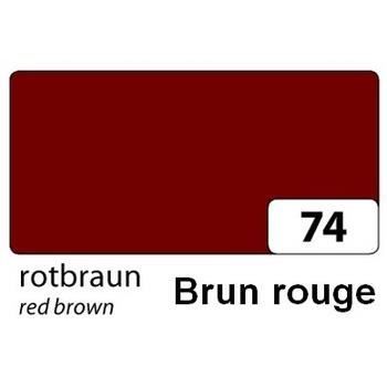 Lot 5 feuilles cartonnées fort grammage, format A4, 300 gr m², 57 coul. au choix - 74-Rouge brun