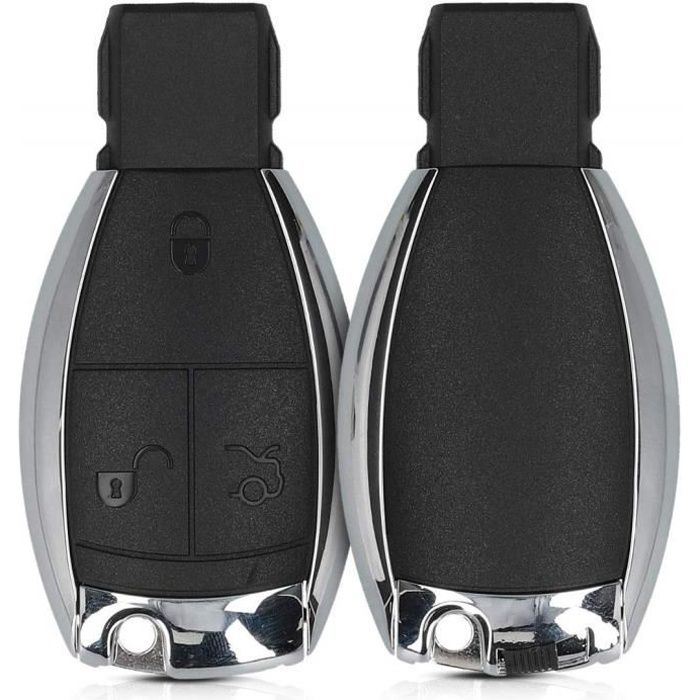 kwmobile Boîtier Clef Mercedes Benz - Coque de Rechange Rigide Antichoc - Accessoire pour Télécommande Clef de Voiture Merce 2776