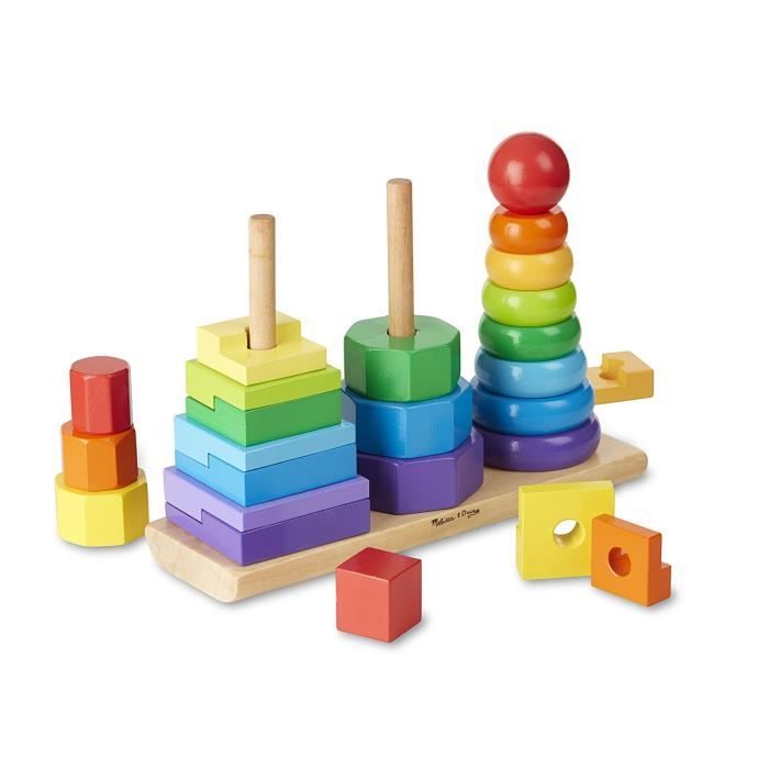 Melissa & Doug - 10567 - Empileur Géométrique: Jeux et Jouets