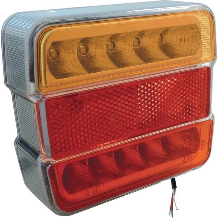 FEU ARRIERE REMORQUE A LED 5 FONCTIONS