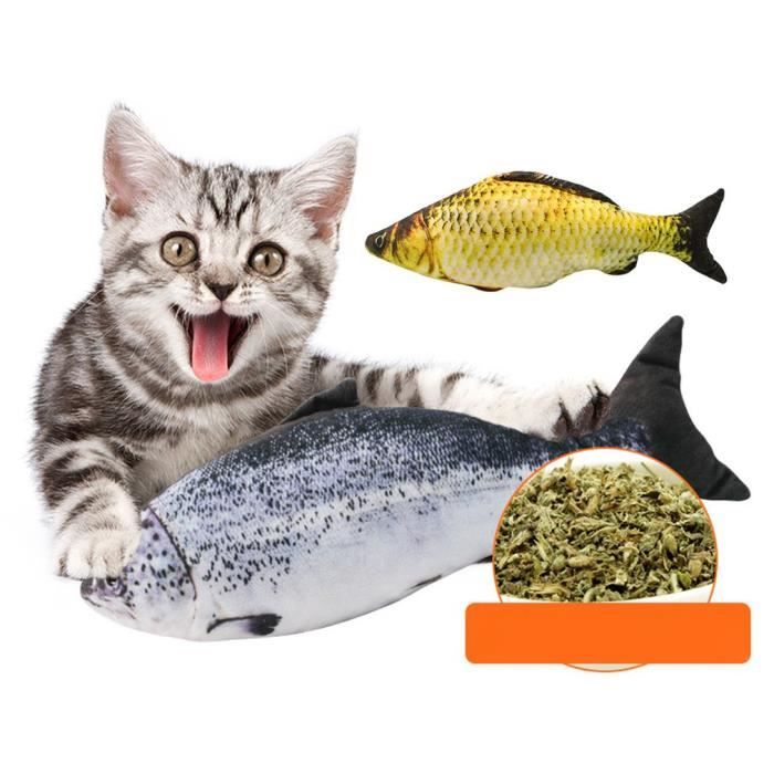 Jouet de chat simulation poisson cataire poisson drôle bâton de chat jouet molaire