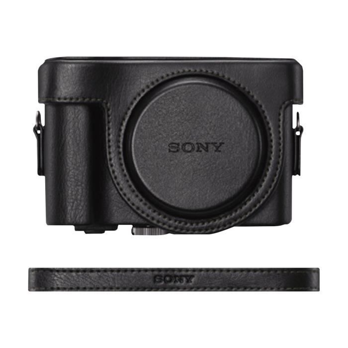 Sony LCJ-HN Étui appareil photo polyuréthane noir pour Cyber-shot DSC-HX50, DSC-HX50V, DSC-HX60, DSC-HX60V
