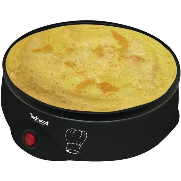 TECHWOOD TCP-700 Crêpière électrique - Noir