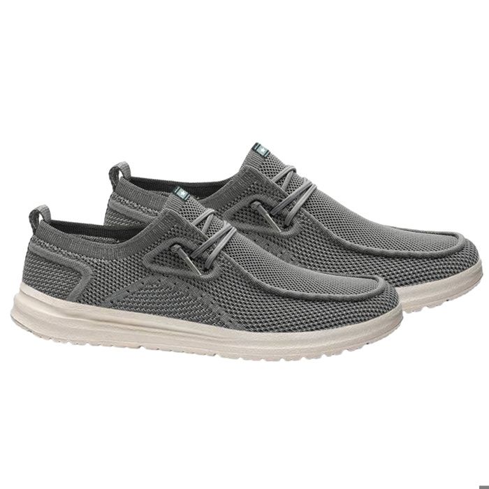 Chaussures En Toile Extra Larges Pour Homme, Style Escarpin, Fermeture Scratch Ou Enfiler, Semelle Confort