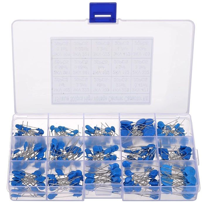 300 Pz Condensatori Ceramici Ad Alta Tensione 15 Valori Da 0.1nF A 22nF Kit Di Assortimento Per Apparecchiature Elettroniche