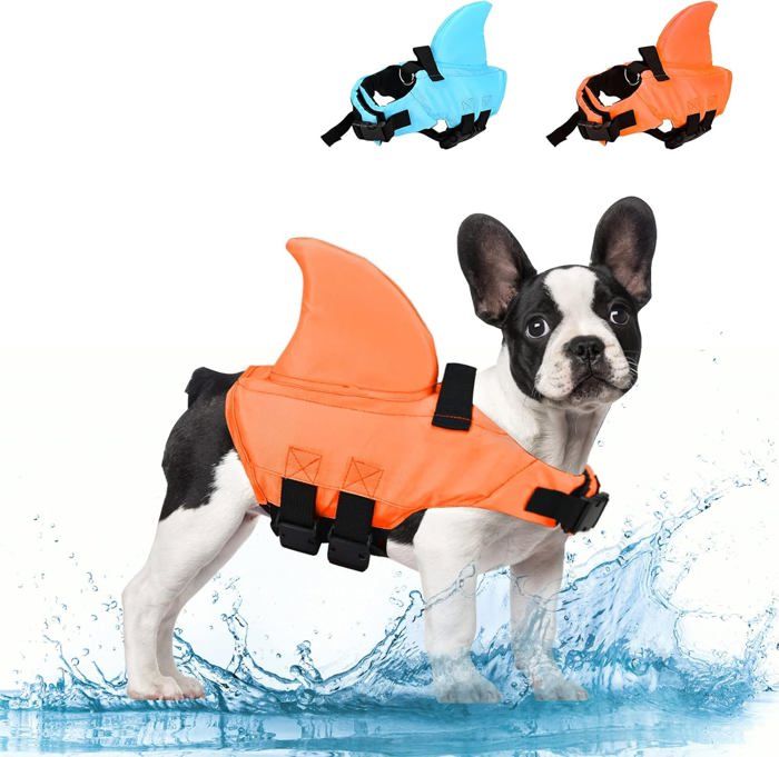Meilleurs prix pour Gilet de Sauvetage pour Chien-Gilet de Flottaison Animaux Gilet Natation Réglable-Idéal(Orange, M)