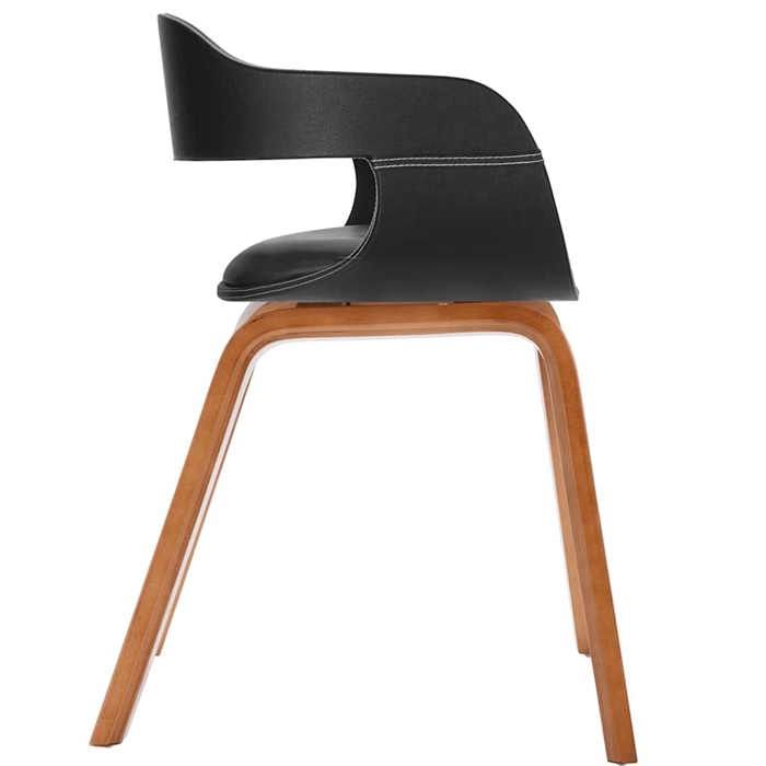 Bon plan Chaise à manger Bois courbé et similicuir - 49x51x70cm - Pour salon/bureau Thome6952848