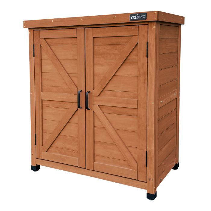 AXI Felix Armoire de jardin en bois marron Armoire Exterieur Armoire à outils pour le jardin avec étagère/ Meuble Exterieur AXI Felix Armoire de jardin en bois marron Armoire Exterieur Armoire à outils pour le jardin avec étagère/ Meuble Exterieur