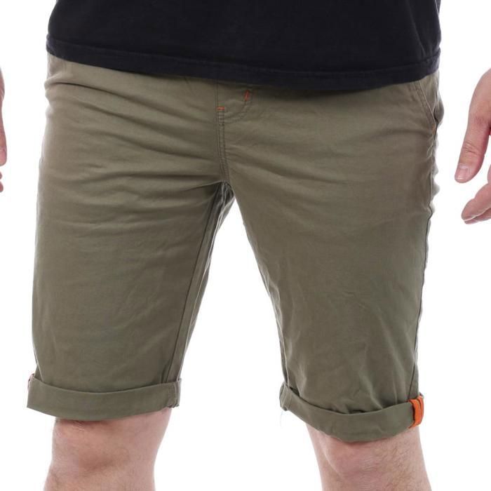 Short Kaki Homme Kaki - Prêt-à-Porter