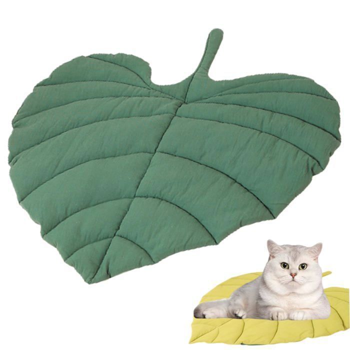 Tapis pour chat lit pour chat en forme de feuille double face en forme de feuilles tapis pour animaux de compagnie