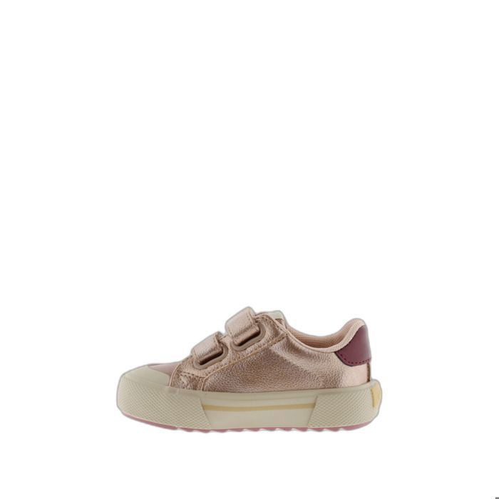 Baskets - VICTORIA - Tiempo Tiras - Rose - Fermeture Scratch - Talon Plat