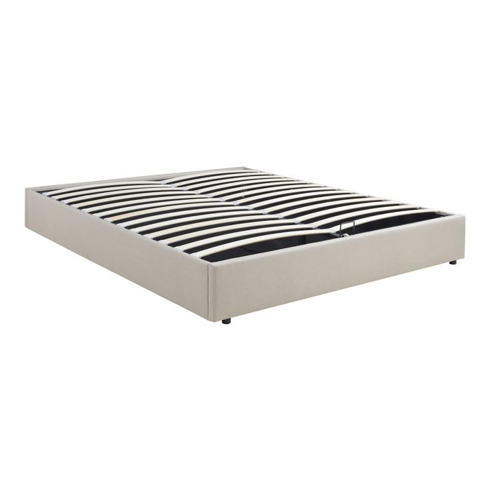 Lit coffre Nola 180 x 200 cm beige