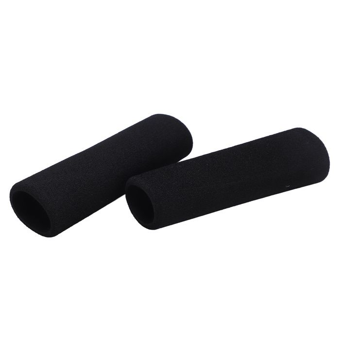 Poignées de Guidon de Moto avec Cuir, Couvre-poignées Accessoires de Modification de Moto(Le noir