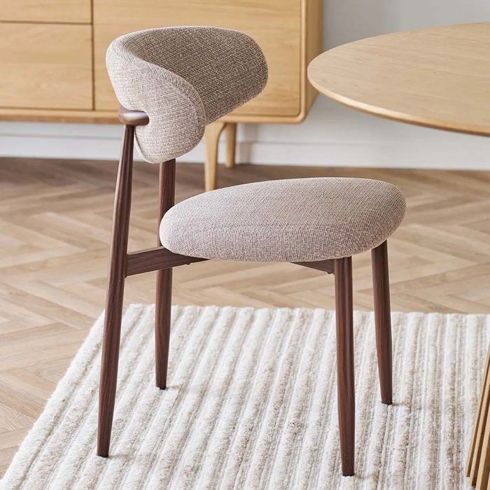 House Collection Chaise de Salle à Manger Ingmar Finition Noyer