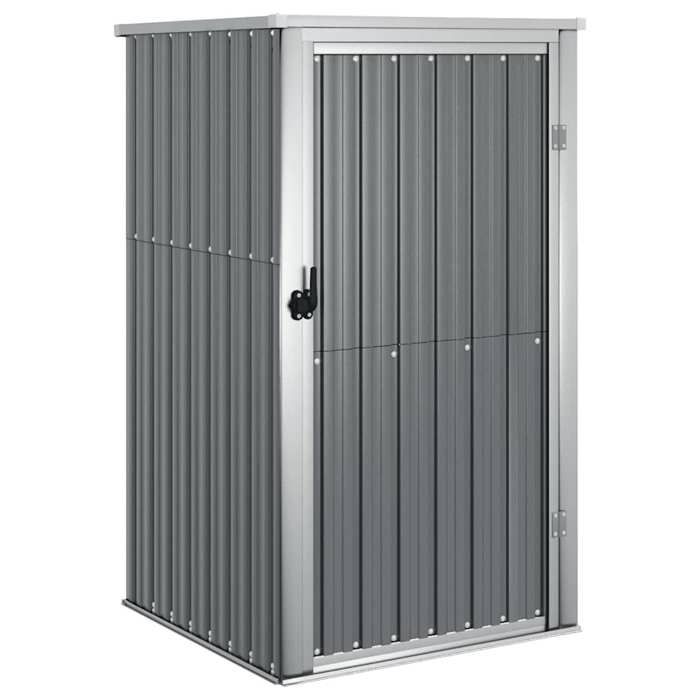 HSF®Armoire haute Gris - Abri à outils de jardin gris 88x89x161 cm acier galvanisé cpw2923961
