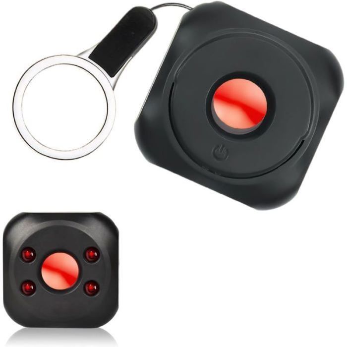Détecteur De Caméra Espion Détecteur Micro Espion 2 Pièces – Caméra Cachée, Vision Infrarouge, Portable Pour Hôtel, Salle De Bain, Voyage (Recharge