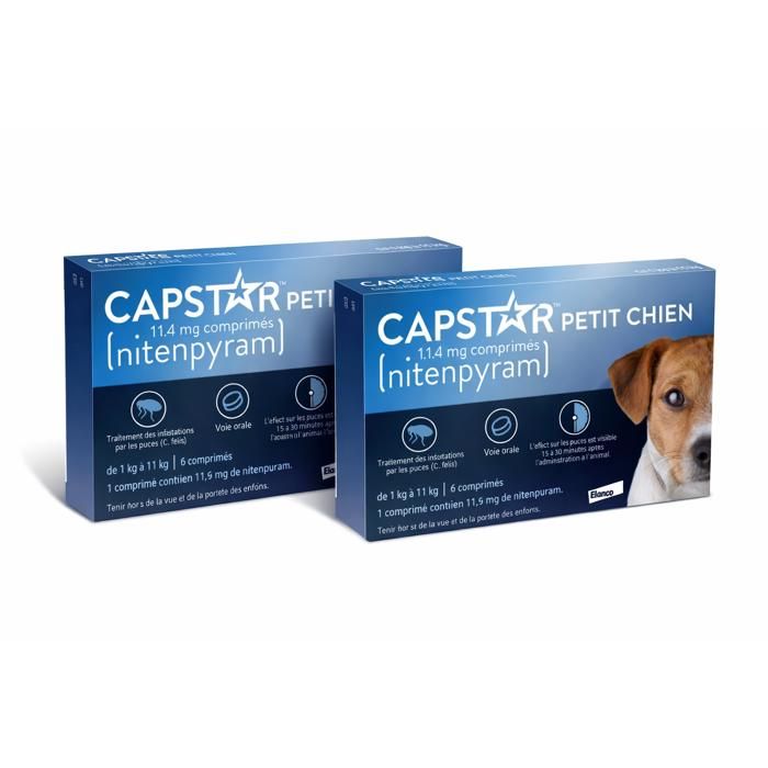 Capstar 11.4 mg petit chien lot de 2
