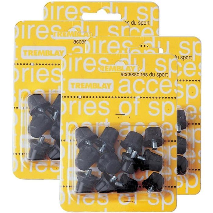 Lot de 48 crampons de remplacement en Nylon pour chaussures de sport 4 paquets de 12 cramprons (8 x 13 mm + 4 x 16 mm) Lot de 48 crampons de remplacement en Nylon pour chaussures de sport 4 paquets de 12 cramprons (8 x 13 mm + 4 x 16 mm)