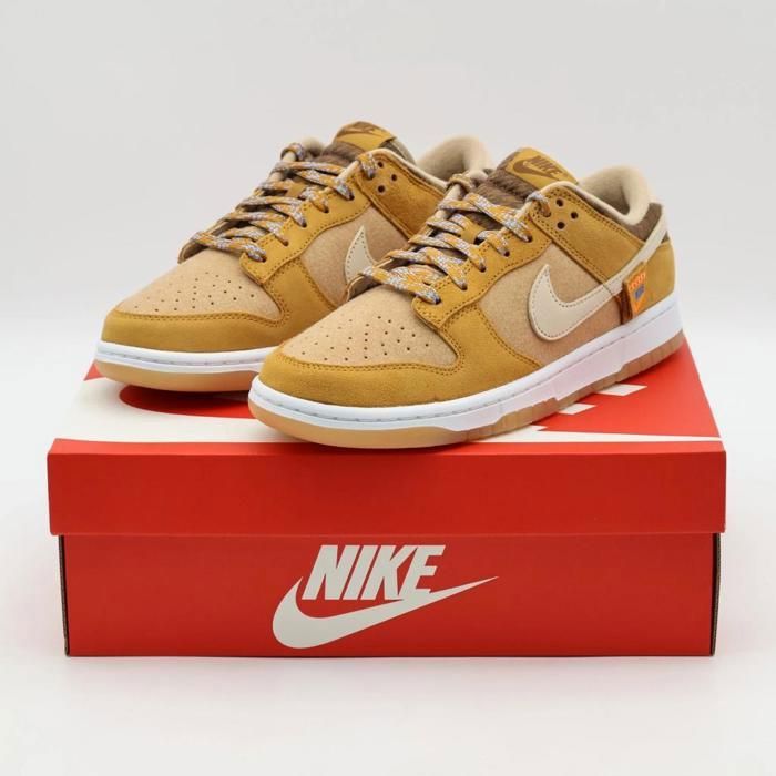 CHAUSSURES DE BASKET-BALL DZ5350-288 Nike Dunk Low Teddy Bear Brown Praline Desert Ocher Hemp (Mens)
