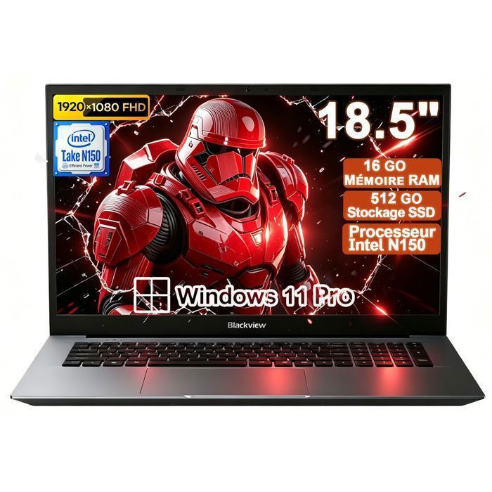 Ordinateur portable - BLACKVIEW - AceBook10 - Intel N150 - 185 Full HD - 16Go/512Go SSD