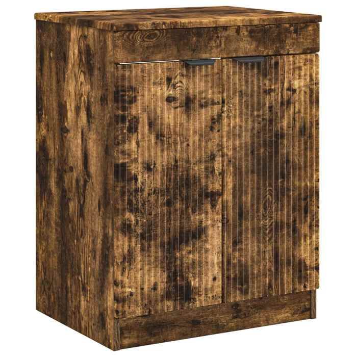 Armoire de salle de bain - vidaXL - bois dingénierie - chêne fumé - 54 x 41 x 70 cm 468kkp59i