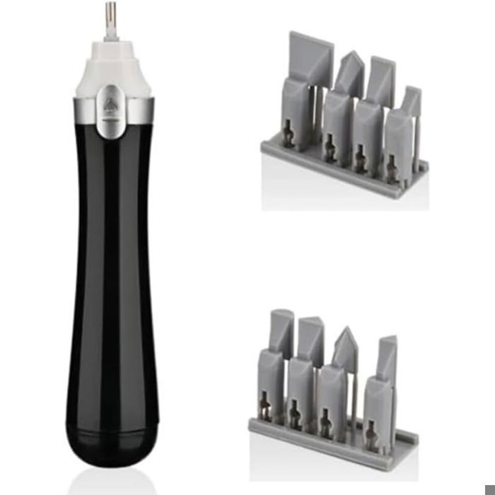 Ponceuse Alternative Électriqueavec Tête de Ponçage 8 Pièces pour LoisirsArtMiniaturePolissage de FigurinesPonçage