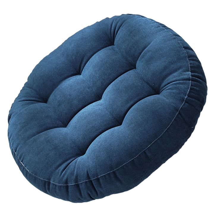 1 Housse de chaise ronde rembourrage coton épais coussin dassise uni pour salon chambre tatami .