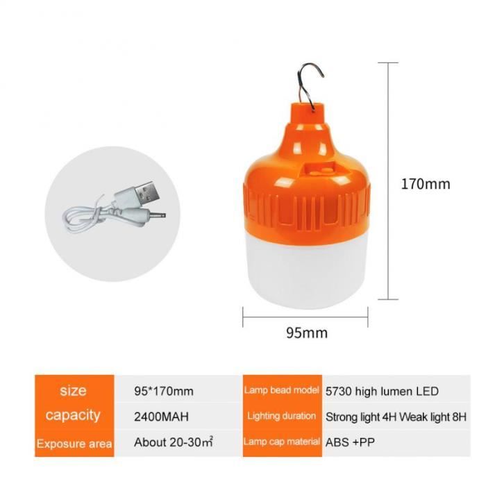 Lanterne Camping Citrouille KLARUS CL8 - 300LM, 5 Modes, IPX5, Rechargeable USB-C - Lampe Tente Extérieur