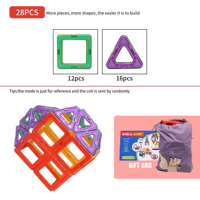 44PCS-Blocs Magnétiques De Construction Pour Enfant, Jouets D 44PCS-Blocs Magnétiques De Construction Pour Enfant, Jouets D