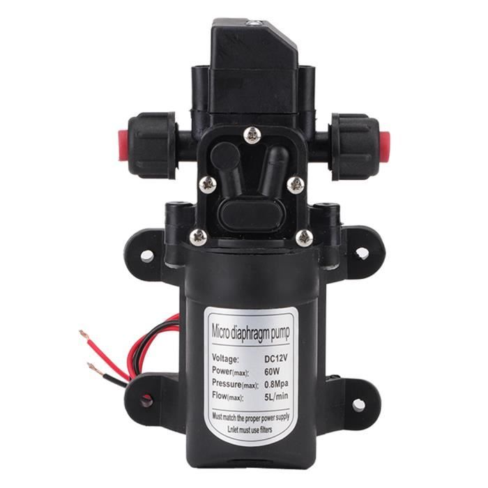 Pompe à Membrane JSB2438 12V | Micro Pompe à Eau Auto-amorçante | Débit 1 L/min