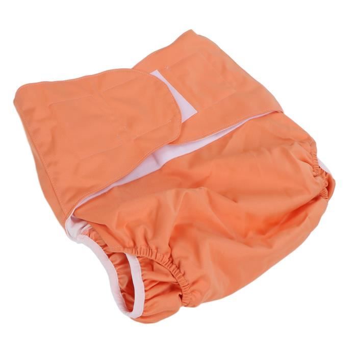 Akozon Couche lavable pour adulte Grande couche lavable lavable pour adulte coucheculotte