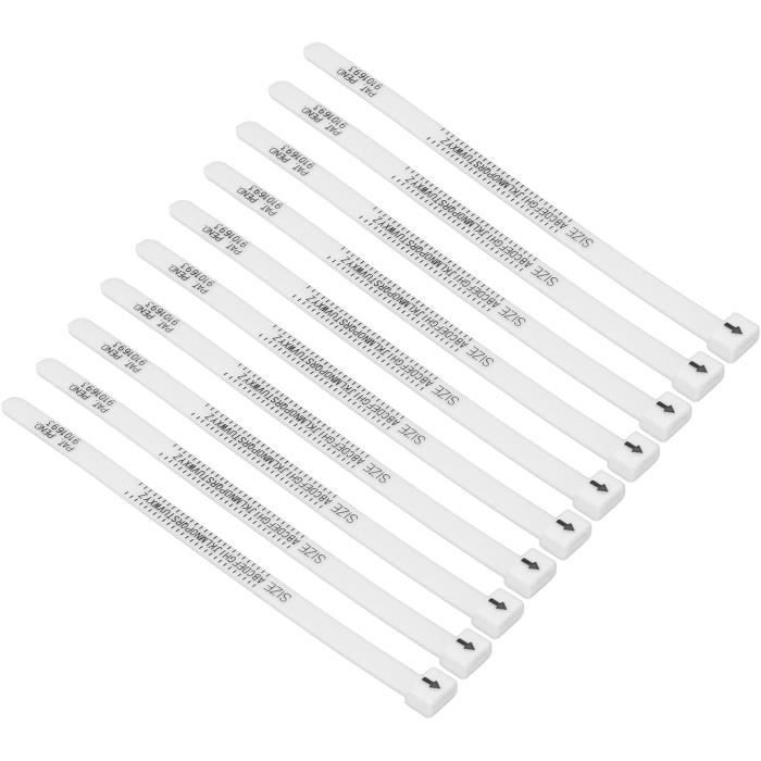 Kit Mesure De Taille De Bague 4 Pièces - Baguier Et Ruban, Tailles EU US UK, Pour Bijouterie Et Cadeau