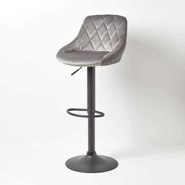 HUOLE Lot de 2 Tabourets de Bar, avec Dossier et Repose-Pieds, Chaise Haute et Rembourrée, Surface en Lin, Hauteur d'Assise de 64 cm, Pieds en Bois Massif, en Tissu matelassé, élégant (Beige
