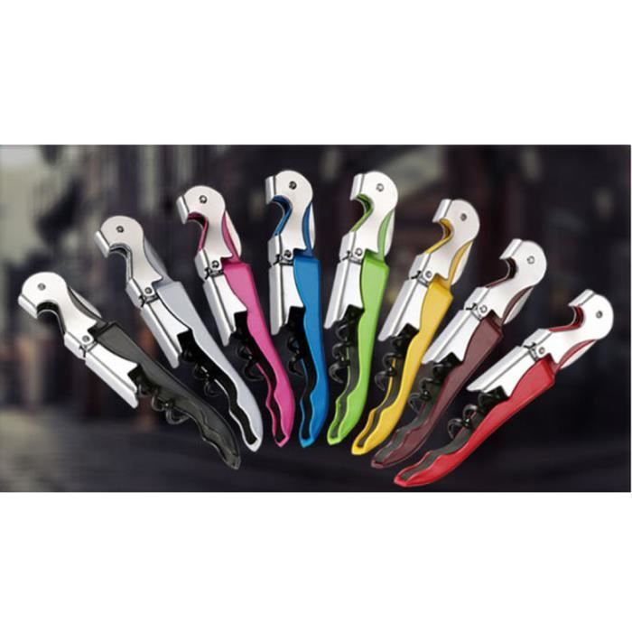 Pirouette Tire-Bouchon Ouvre-Bouteille Vin Avec Coupe-Capsule - Action Levier Et Ver Long