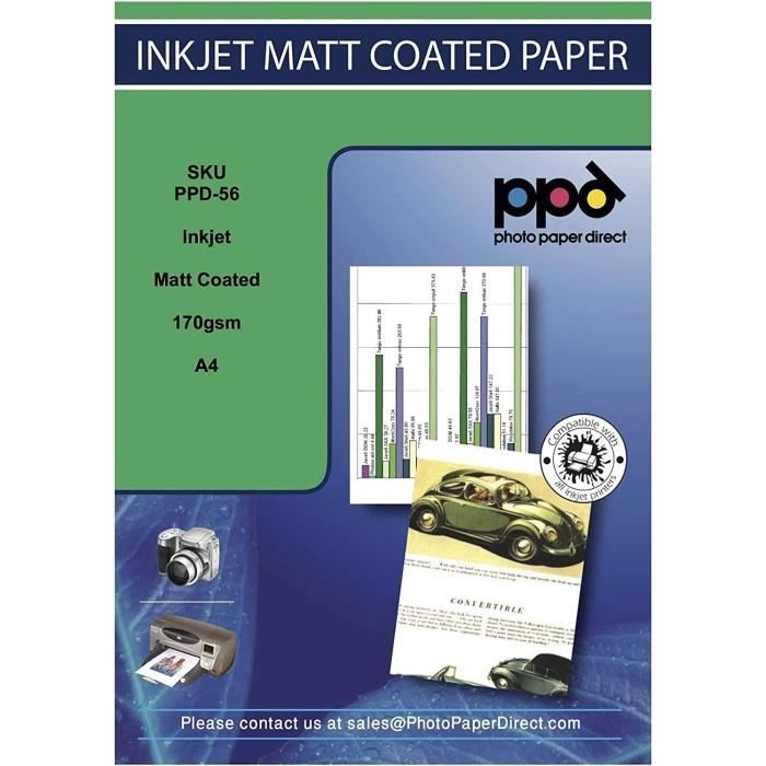 Plaid impression jet d'encre - Blanc - - 56.82