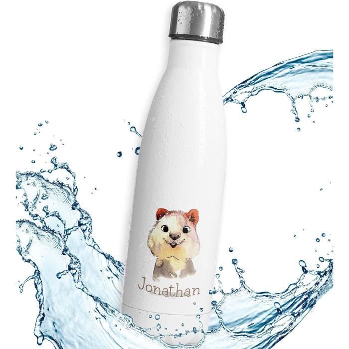 Elodie Details Gourde Acier Inoxydable 350 Ml – Chipmunk Darling, Bouchon Paille Anti-Fuite, BPA Free
