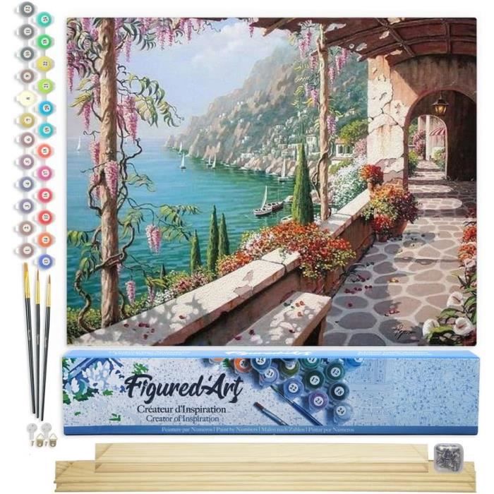 Peinture Par Numero Adulte DIY Acrylique Peinture Kit Pour