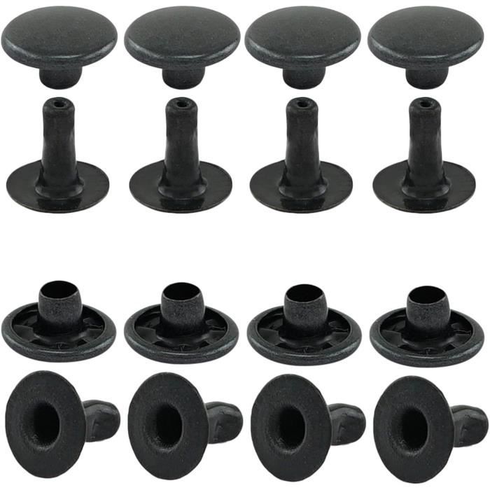 Rivets Tubulaires, Calotte Simple, Acier - À Partir De 100 Pièces (Noir ...