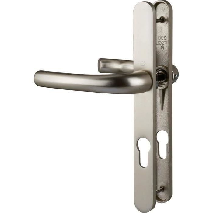 Poignée De Porte Sur Plaque Champagne - Clé I - Secumax - Vachette