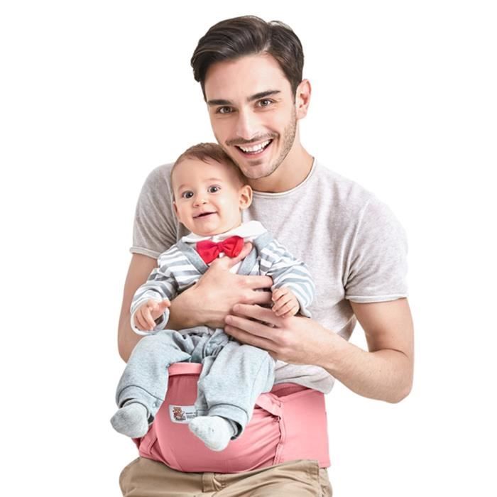 Ceinture Porte Bebe Tabouret Rose Haute Qualite Siege Portage Ergonomique Sans Nœud Voyage Ventral Nouveau Ne Cdiscount Puericulture Eveil Bebe