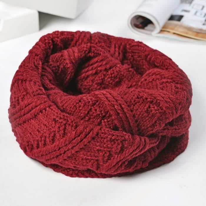 SUPERBE VIN ROUGE vintage floral écharpe cou plus chaud Snood neuf en cadeaux AW 19